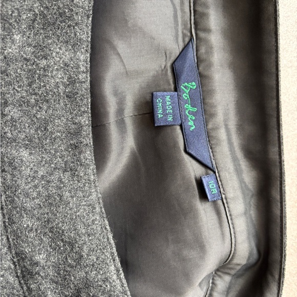 Boden Charcoal and Black A-Line Skirt - Picture 4 of 4